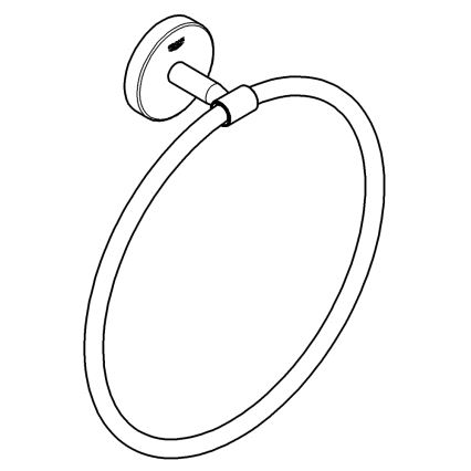 GROHE 41167000 - Toallero START COSMOPOLITAN, diámetro 200 mm, cromo pulido