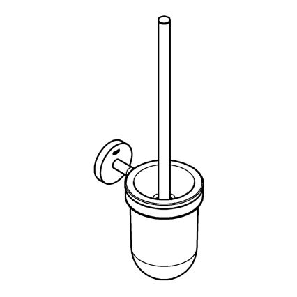 GROHE 41169000 - Juego de limpieza para inodoro START, cromo mate/brillo