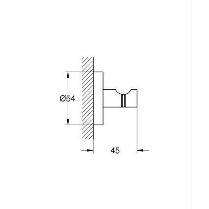 GROHE 41173DC0 - Gancho para albornoz START, de acero inoxidable
