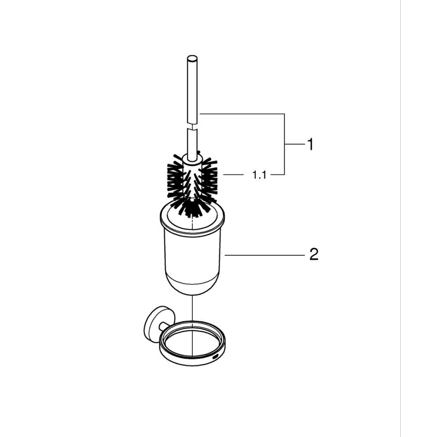 GROHE 411852430 - Kit de limpieza para inodoro START, 398 × 121 mm, color negro