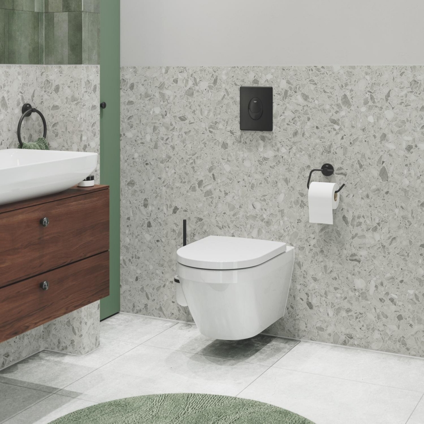 GROHE 411852430 - Kit de limpieza para inodoro START, 398 × 121 mm, color negro