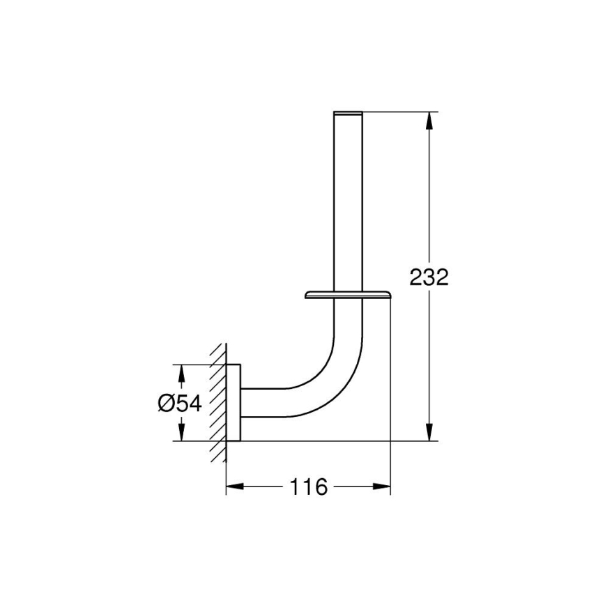 GROHE 41186000 - Soporte para rollo de papel higiénico START, cromo brillante