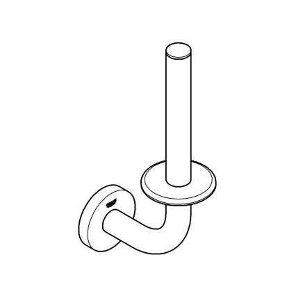 GROHE 41186DC0 - Portarrollos para papel higiénico de repuesto 116 x 232 mm acero inoxidable