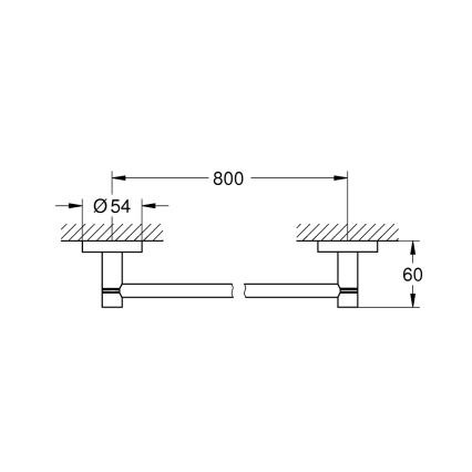 GROHE 41187000 - Toallero START 854 mm cromo brillante