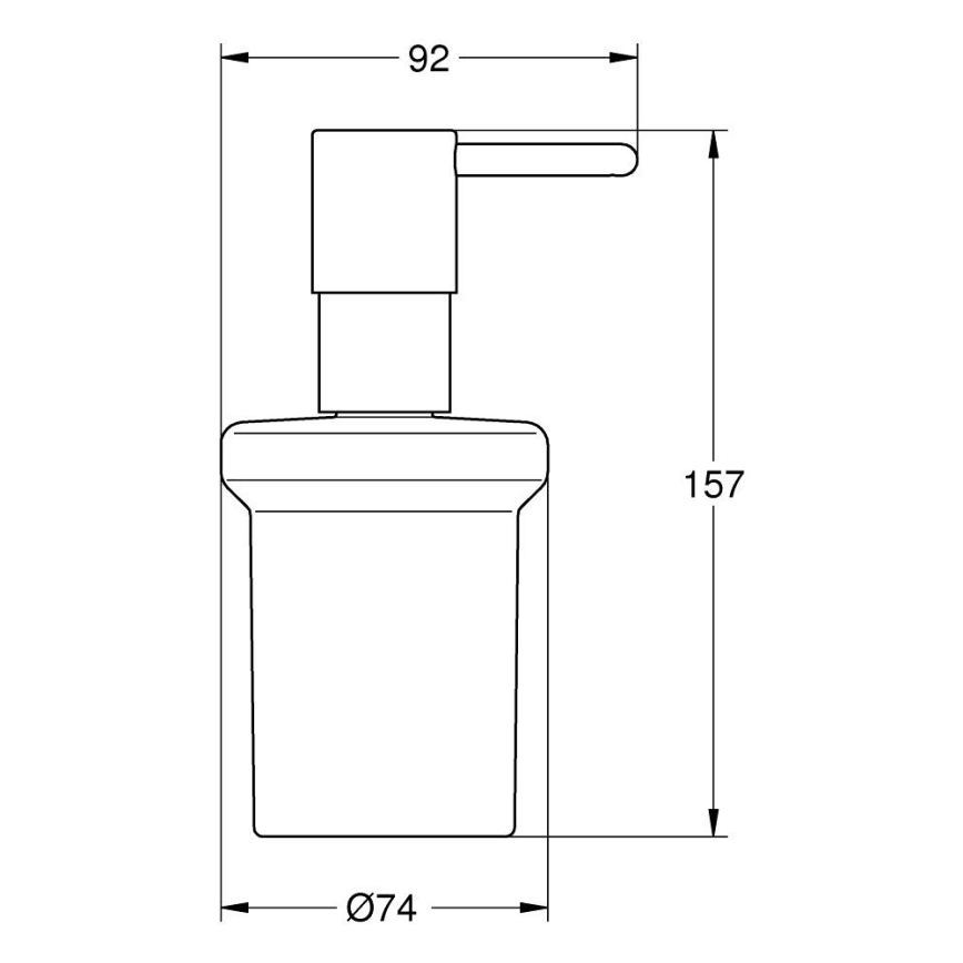 GROHE 411882430 - Dosificador de jabón START 160 ml negro