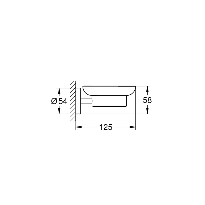 GROHE 41193000 - Jabonera ESSENTIALS cromo brillante
