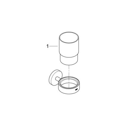 GROHE 41194DC0 - Vaso con soporte START, acero inoxidable