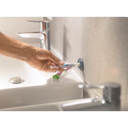 GROHE 41204DC0 - Juego de accesorios para inodoro 3 en 1 START acero inoxidable