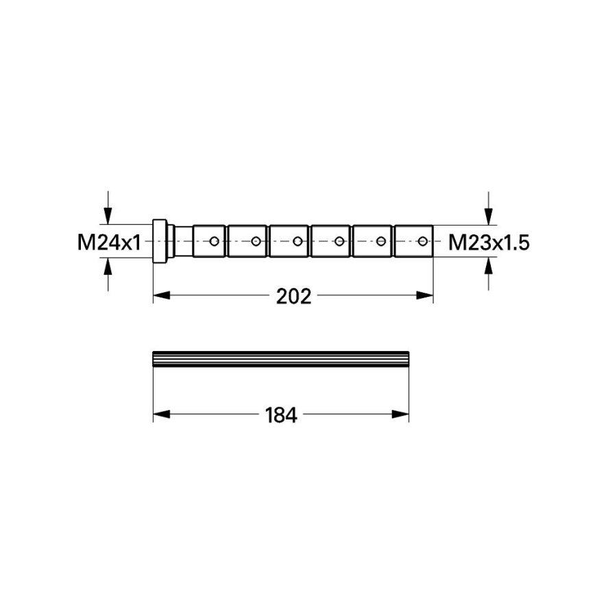 GROHE 45203000 - Juego de extensión de 200 mm