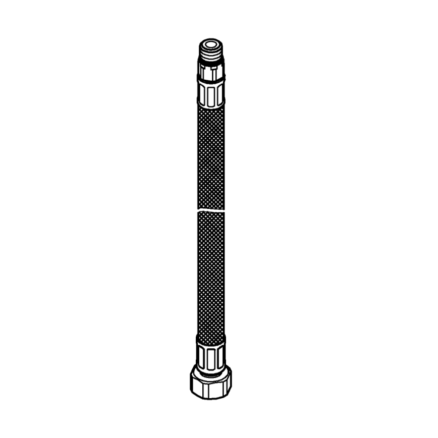 GROHE 46322000 - Latiguillo de presión 530 mm M12 × 1, acabado cromo brillante