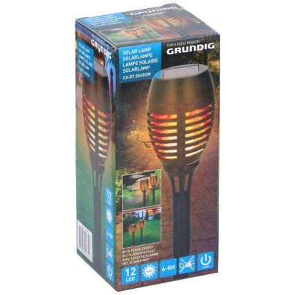Grundig 16640 - Lámpara solar LED LED/1,2V 600 mAh IP44