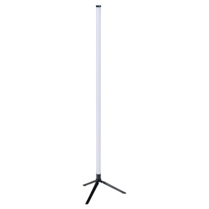Grundig - Lámpara de pie LED RGBW regulable LED/10W/5V, negra + mando a distancia
