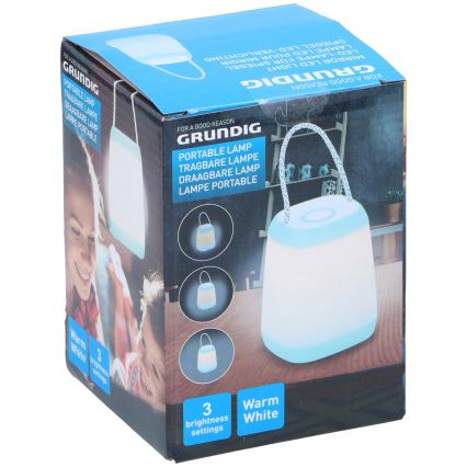 Grundig - Lámpara portátil regulable LED/3xAA