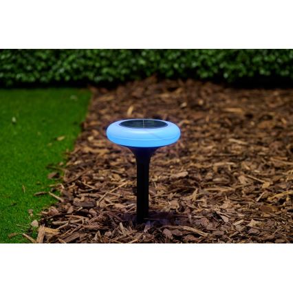 Grundig - Lámpara solar LED RGB LED/1,2V 300 mAh