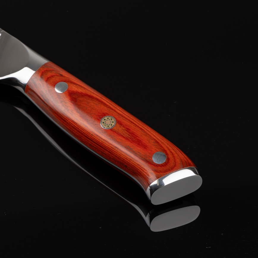Gudaro - Cuchillo de chef damasco MIYABI 8, 67 capas de acero, longitud 20 cm