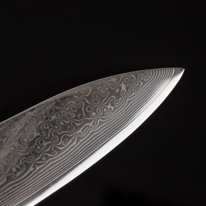 Gudaro - Cuchillo de chef Damasco TAKUMI 8, 67 capas de acero, longitud 20 cm, nogal
