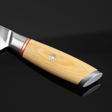 Gudaro - Cuchillo de cocina damasco HIKARI 3,5, 67 capas de acero, longitud de la hoja 9,5 cm