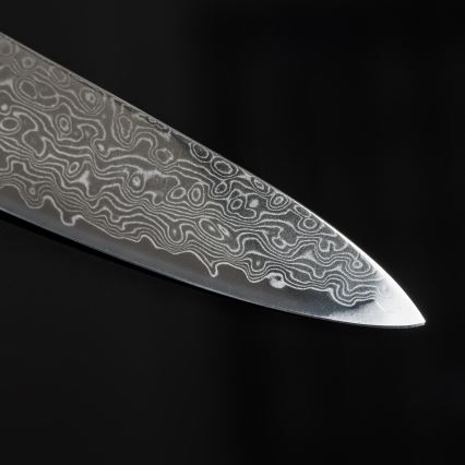 Gudaro - Cuchillo de cocina damasco HIKARI 3,5, 67 capas de acero, longitud de la hoja 9,5 cm