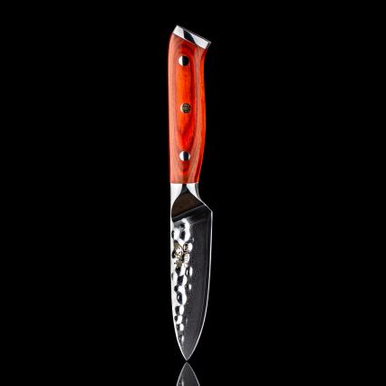 Gudaro - Cuchillo de cocina Damasco MIYABI 3,5, 67 capas de acero, longitud 9,5 cm
