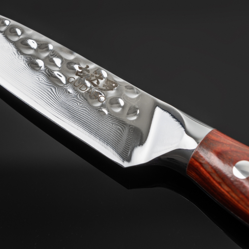 Gudaro - Cuchillo de cocina Damasco MIYABI 3,5, 67 capas de acero, longitud 9,5 cm