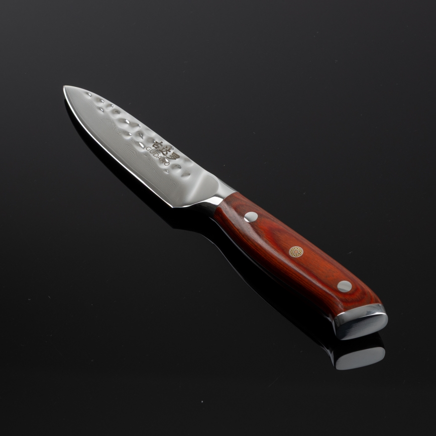 Gudaro - Cuchillo de cocina Damasco MIYABI 3,5, 67 capas de acero, longitud 9,5 cm