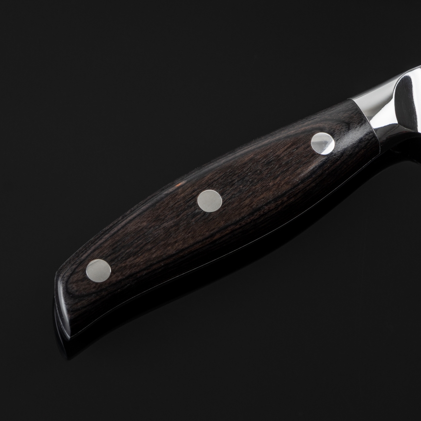 Gudaro - Cuchillo de cocina de Damasco SHIRO 3,5, 67 capas de acero, longitud 9,5 cm