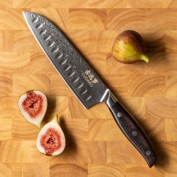 Gudaro - Cuchillo de cocina Santoku damasco SHIRO 7