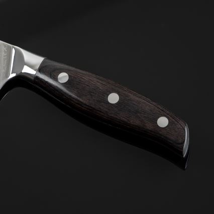 Gudaro - Cuchillo de cocina Santoku damasco SHIRO 7, 67 capas de acero, longitud 17,5 cm