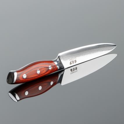 Gudaro - Cuchillo de cocina universal KENSHO 5, de damasco, 67 capas de acero, longitud 12,5 cm