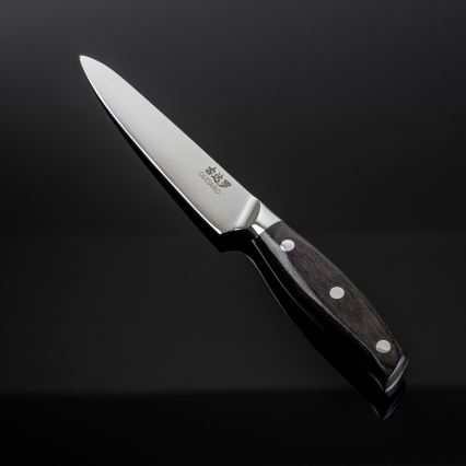 Gudaro - Cuchillo universal de cocina SHIRO 5, en acero damasco de 67 capas, longitud 12,5 cm