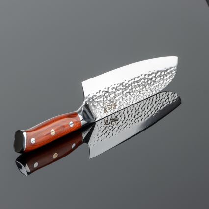 Gudaro - Cuchillo de cocina Santoku MIYABI de Damasco 7, 67 capas de acero, longitud 17,5 cm