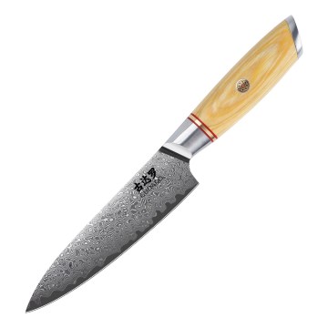 Gudaro - Cuchillo universal de cocina de acero damasco HIKARI 5