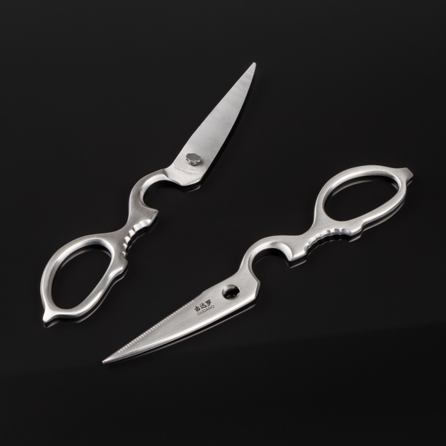 Gudaro - Juego de cuchillos de cocina con bloque KENSHO, 7 piezas, acacia