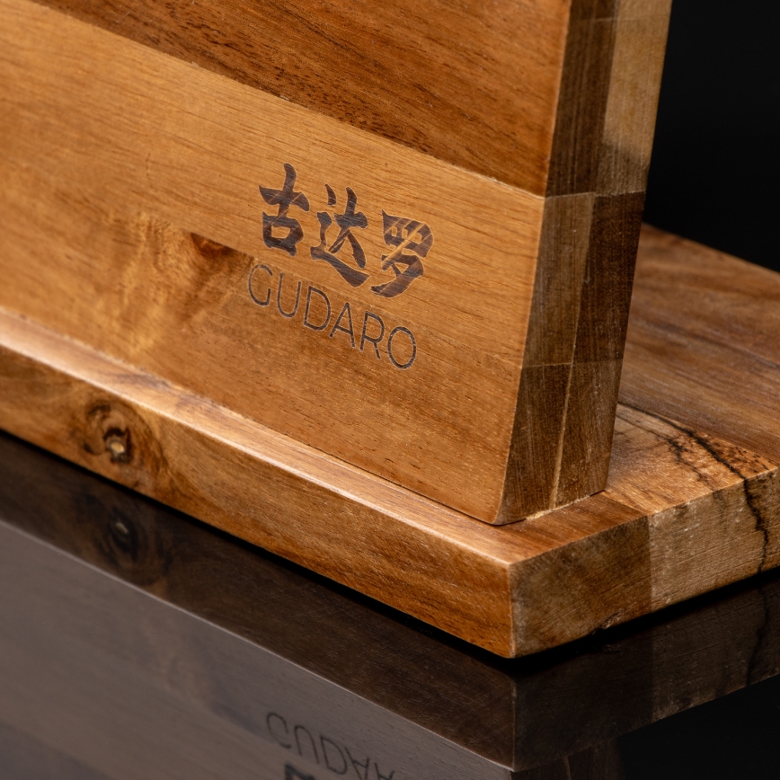 Gudaro - Soporte magnético para cuchillos AKIRA de acacia