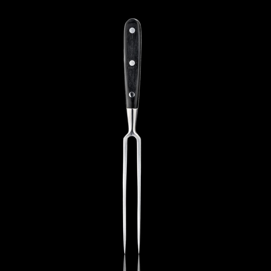 Gudaro - Tenedor de cocina MIYABI negro/pakka