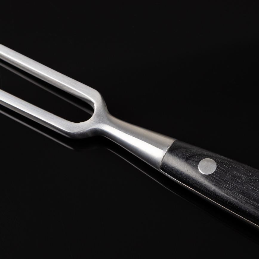 Gudaro - Tenedor de cocina MIYABI negro/pakka
