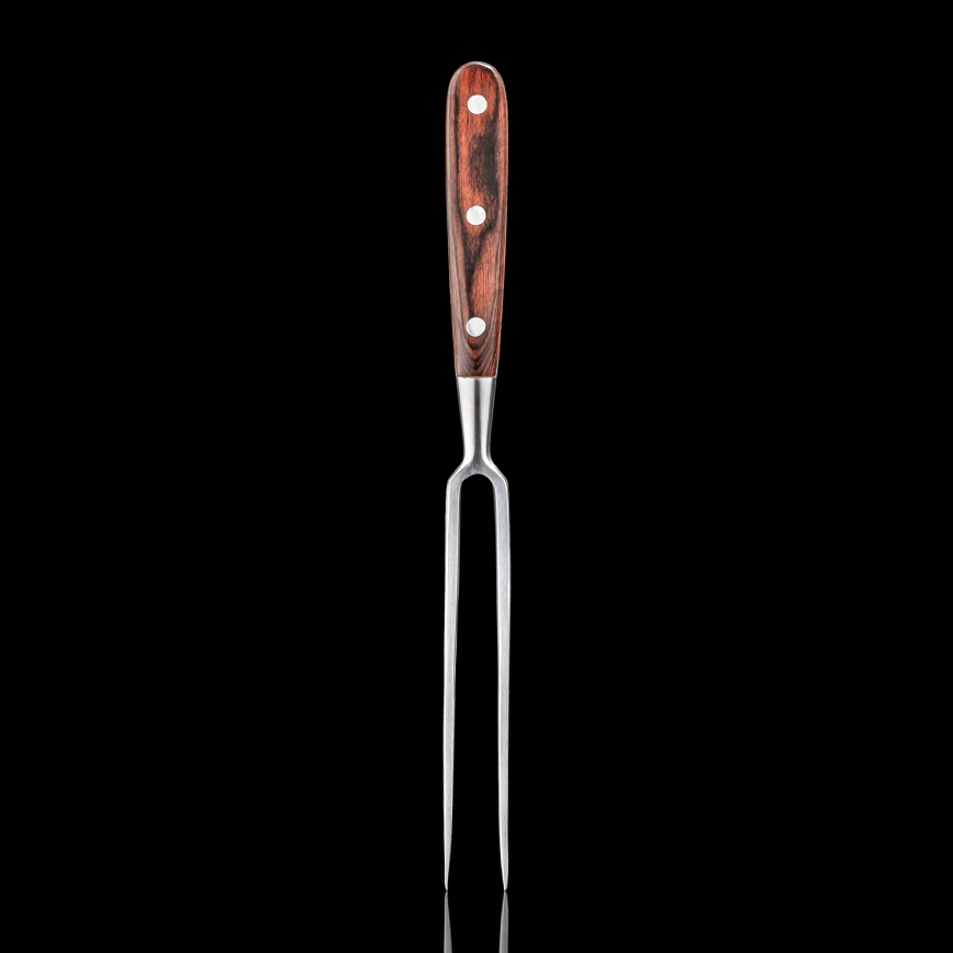 Gudaro - Tenedor de cocina MIYABI rojo/pakka