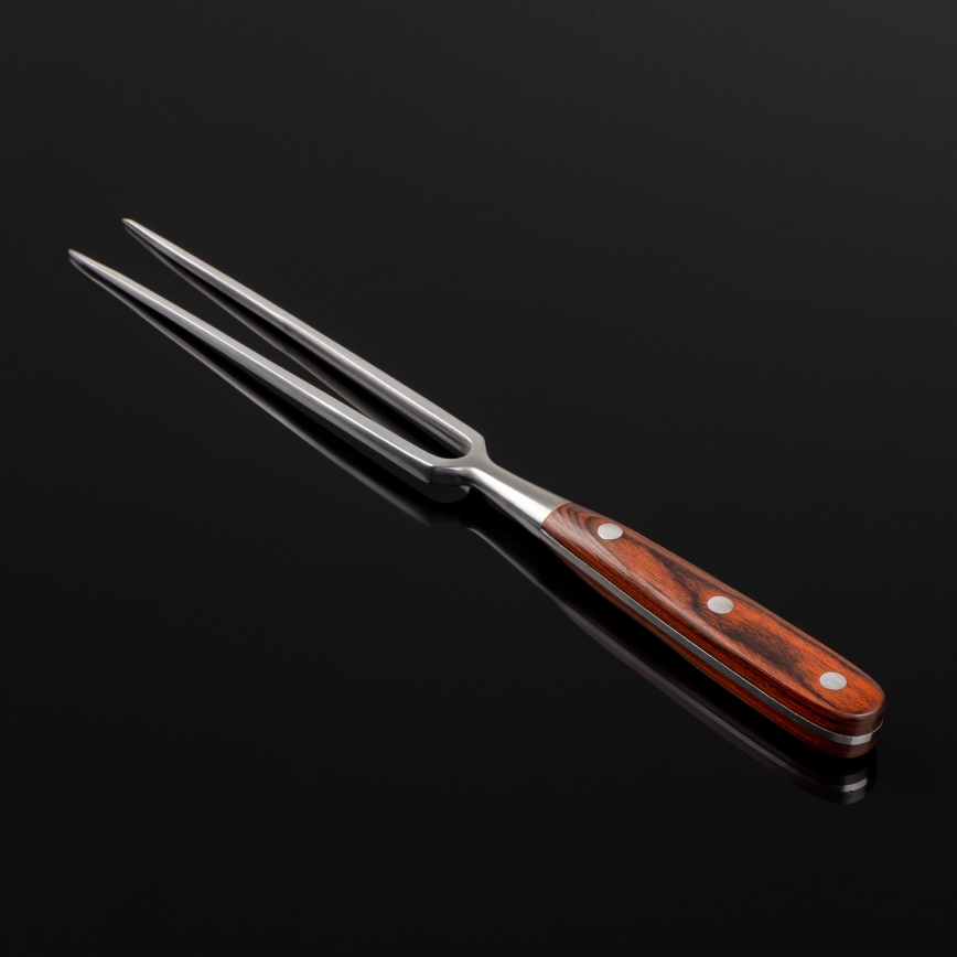 Gudaro - Tenedor de cocina MIYABI rojo/pakka
