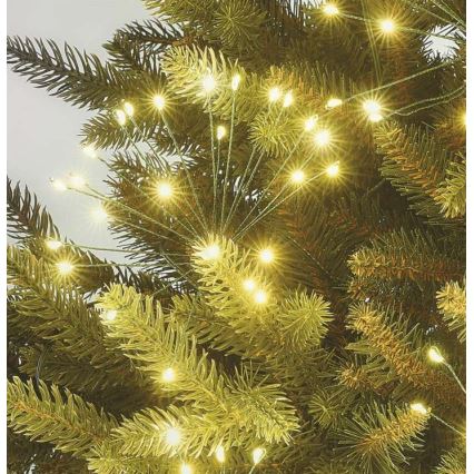 Guirnalda de luces LED 300 LEDs, 5,2+3 m, blanco cálido