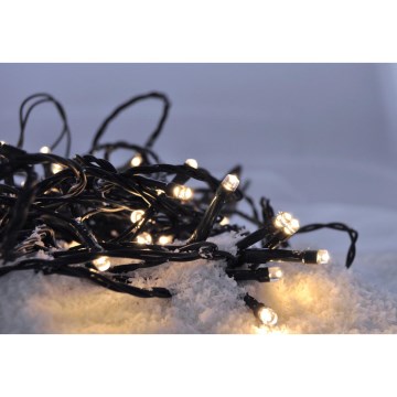 Guirnalda de luces LED para exterior 500 LEDs/8 modos, IP44, 55 m, blanco cálido