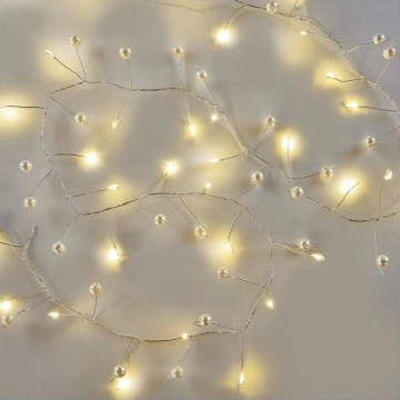 Guirnalda de luces LED para Navidad 40xLED/3xAA 1,5 m blanco cálido