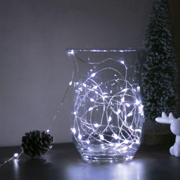 Guirnalda de Navidad LED 50xLED/3xAA 5,25m blanco frío