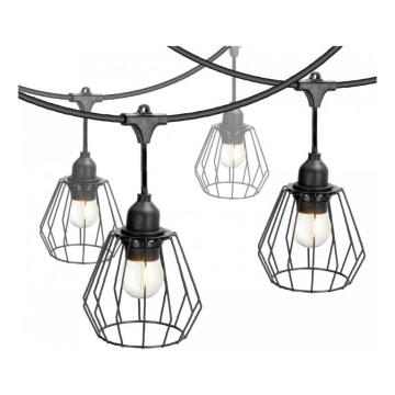 Guirnalda decorativa exterior CRETE 15xE27/230V 20m IP44