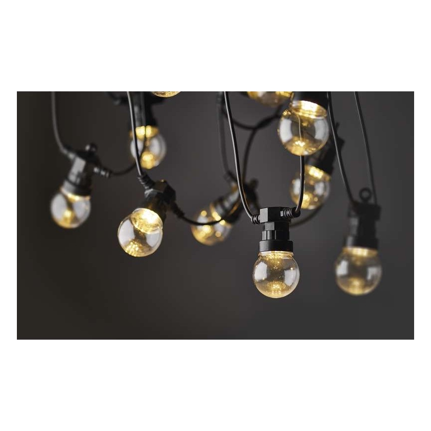 Guirnalda decorativa LED para exterior 10xLED/10m IP44 transparente