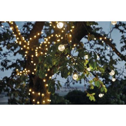 Guirnalda decorativa LED para exterior 10xLED/10m IP44 transparente