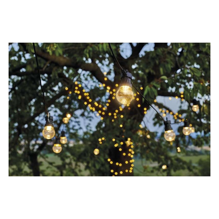 Guirnalda decorativa LED para exteriores 10xLED/10m IP44 transparente