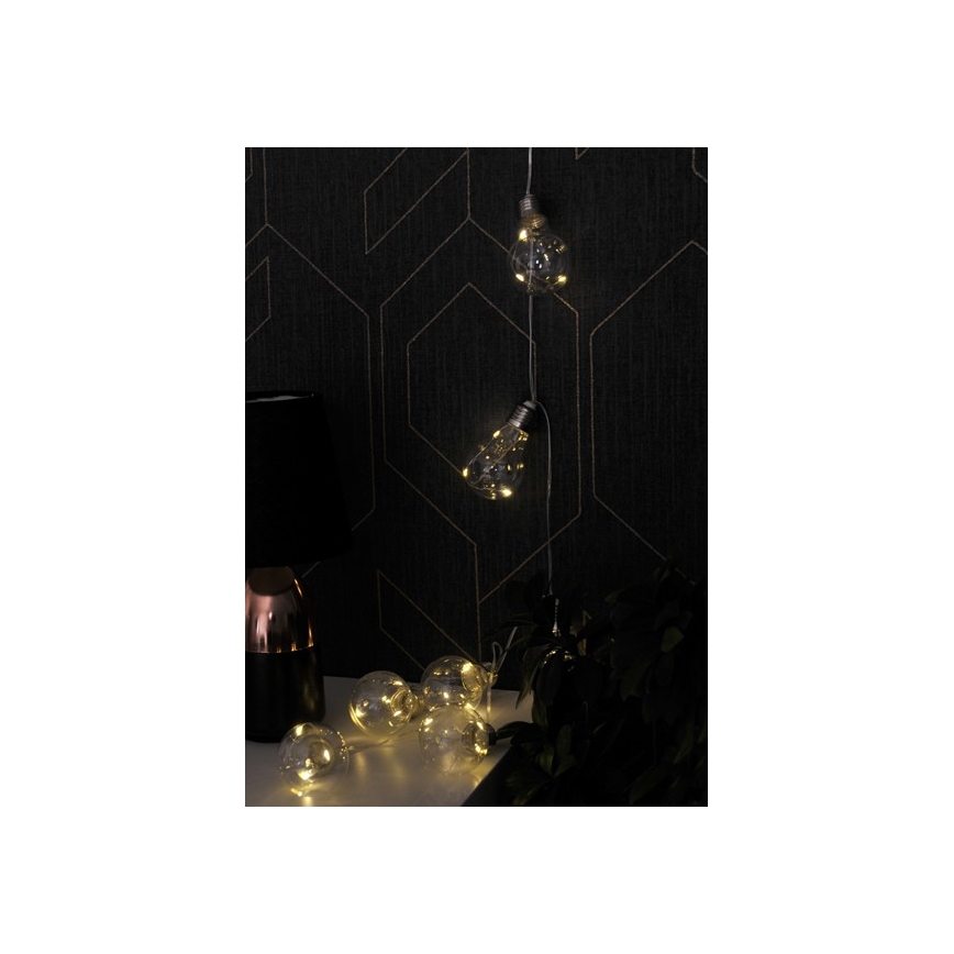 Guirnalda decorativa LED SMOLDER 2,1 m 10xLED/2xAA