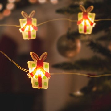 Guirnalda LED de Navidad 20xLED/2xAA 2,2m blanco cálido