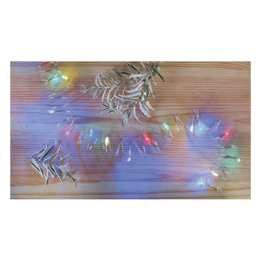 Guirnalda LED de Navidad 20xLED/2xAA 2,4m multicolor