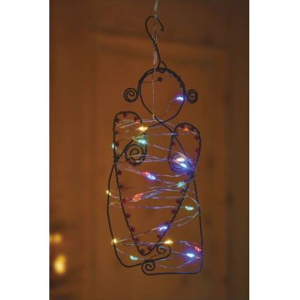 Guirnalda LED de Navidad 20xLED/2xAA 2,4m multicolor